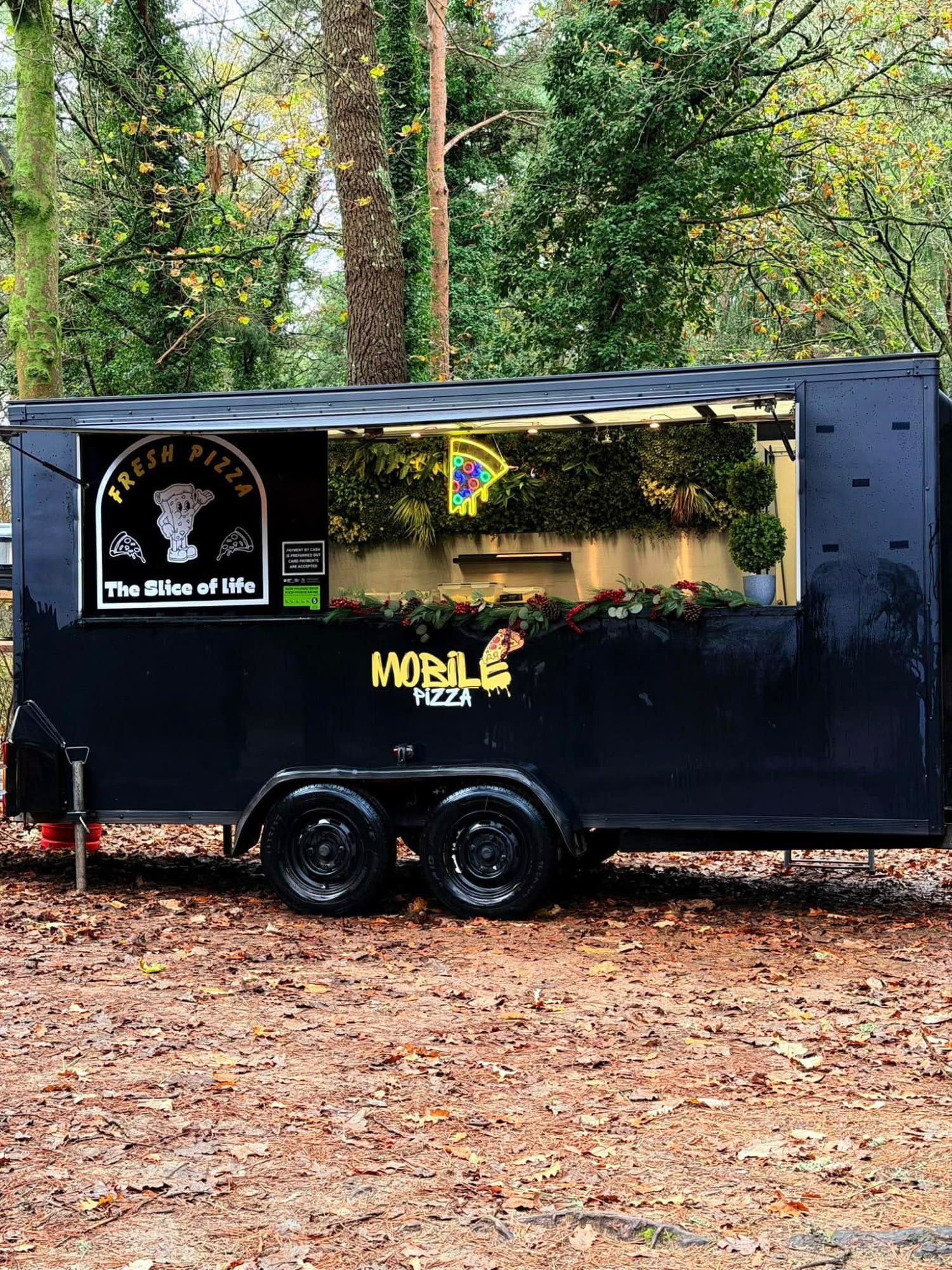 Pizza van outdoor event